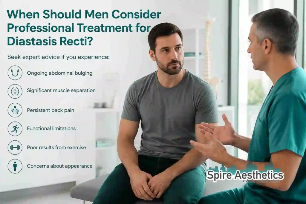 When Should Men Consider Professional Treatment for Diastasis Recti Elgin?